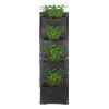 Garden Bag 4-Pouch Hanging Fabric Prune Pot 39.25”L