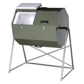 Jora Galvanized Steel Tumbling Compost Bin Tumbler 70 Gal; 9.35 Cu.Ft.