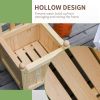 Solid Fir Wood Outdoor Planter Box with Trellis 12" x 12" x 49”