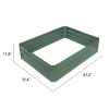 Coated Steel Raised Bed Planter Gardening Box 4Ft x 3Ft x 11In
