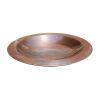 Copper Plated Brass Bird Bath Wide Rimmed Bowl 24” Diameter