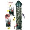 Squirrel-Proof Mesh Cage Bird Feeder 21” Tall with 1.4 Quart Capacity Bird Seed