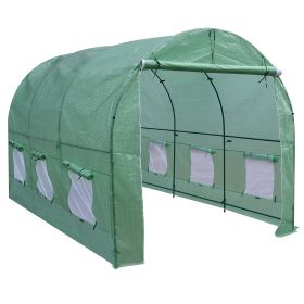 11.5’ x 6.5' x 6.5’ Arch Greenhouse w/ Steel Frame and PE Cover