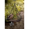 Black Iron Mesh Bird Feeder Seed Tray with Easy to Hang Chain - Heavy Duty