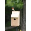 Red Cedar Wood Birdhouse - Ideal for Eastern Western and Mountain Bluebirds 12 Inches