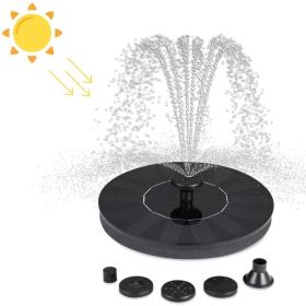 Solar Powered Bird Bath Water Fountain Kit with 4 Nozzle Heads