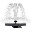 Solar Powered Bird Bath Water Fountain Kit with 4 Nozzle Heads
