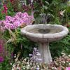 Solar Powered Bird Bath Water Fountain Kit with 4 Nozzle Heads