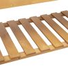 Wheeled Fir Wood Elevated Raised Bed with Shelves 41x18x53”