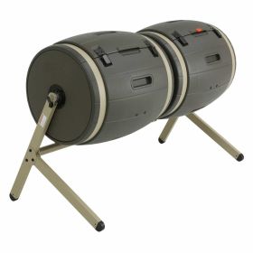 100-Gallon Compost Bin Tumbler System with Double Rotating Composter