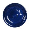 Blue Ceramic Bird Bath 1/2 Gal Water Basin - Branch Detailing