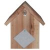 Cedar Wooden A-Frame Birdhouse for Wrens - Easy to Hang or Mount with 1” Hole