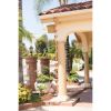 Copper and Brass Rain Chain Gutter Downspout with Floral Petal Ornaments 8.5 Ft