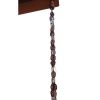 Pure Copper Overlapping Leaves Rain Chain Rainwater Downspout 8.5 Ft