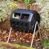 Dual Chamber Compost Bin Tumbler Composter - 37 Gallon/5 Cu. Ft.