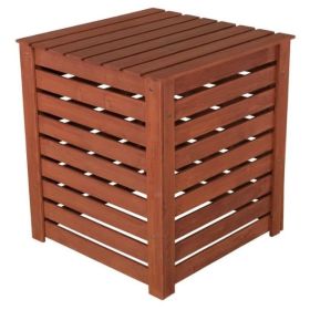 Outdoor Slatted Wooden Compost Bin with Brown Finish 90 Gal; 12 CuFt