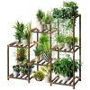 Stair Step 3 Tier Garden Plant Stand with 7 Shelves 34x12x32”