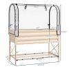 Metal Elevated Raised Bed with Greenhouse Cover 48x21” Bed