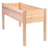 Outdoor Garden Cedar Wood Elevated Planter Box 49x23x30”