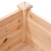 Outdoor Garden Cedar Wood Elevated Planter Box 49x23x30”