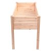 Outdoor Garden Cedar Wood Elevated Planter Box 49x23x30”