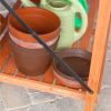 Wood Garden Potting Bench with Lattice Backsplash 48" x 60”