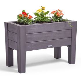 Plastic Elevated Planter Box with Removable Trays 39x19.5x26”