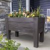Plastic Elevated Planter Box with Removable Trays 39x19.5x26”