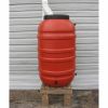 Terra Cotta Red HDPE Plastic Rain Barrel with Spigot 55-Gallon