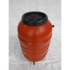 Terra Cotta Red HDPE Plastic Rain Barrel with Spigot 55-Gallon