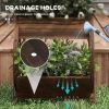 Farm Wagon Wheel Fir Wood Elevated Planter Boxes 23x13x22”