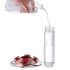 Glass Tube Hummingbird Bird Feeder with Copper Lid and Base 12 OZ. Nectar Capacity