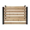 Outdoor Cedar Compost Bin in Natural & Black Wood Finish 120 Gallon