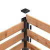 Outdoor Cedar Compost Bin in Natural & Black Wood Finish 244 Gallon