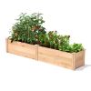 Narrow/Tall Cedar Raised Garden Bed - 96x16x17” Made in USA.