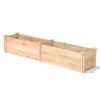 Narrow/Tall Cedar Raised Garden Bed - 96x16x17” Made in USA.