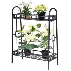 Contemporary Heavy Duty 2 Tier Plant Stand Rack 24”W x 32”H