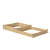 Cedar Wood 2 Tier Raised Garden Bed 8 ft x 4 ft - Made in USA