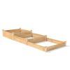 Cedar Wood 3 Tier Raised Garden Bed 12 ft x 4 ft - Made in USA