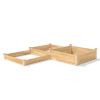 Cedar Wood 3 Tier Raised Garden Bed 12 ft x 4 ft - Made in USA