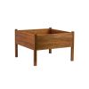 Elevated Raised Bed Planter in Solid Eucalyptus Wood 36” x 36” x 24”
