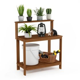 Meranti Wood Garden Potting Bench with Bottom Shelf 36” x 43”