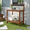 Meranti Wood Garden Potting Bench with Bottom Shelf 36” x 43”