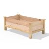 Cedar Wood Elevated Planter box 24” x 48”x 19” Made in U.S.A.