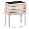 4 Configurable Elevated Planter Boxes 19.75x11.75x23.5" Each