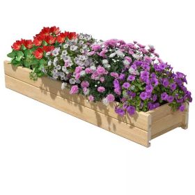 Unfinished Cedar Garden Planter Box 46”x11”x7” Made in USA