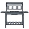 Name Lattice Back Gardening Bench with Expanding Worktop and Sink