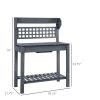Name Lattice Back Gardening Bench with Expanding Worktop and Sink