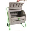 Rugged Weather Resistant Plastic Composting Bin Tumbler 37 Gal; 4.9 CuFt