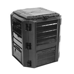 Black Compost Bin for Home Composting 100 Gallon; 13.4 Cu. Ft.